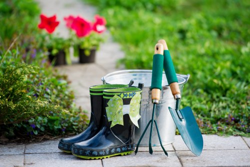 Practical landscaping work in a Stockwell back garden